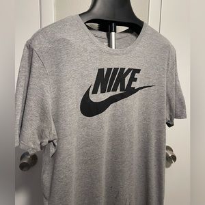 Grey and black nike shirt
